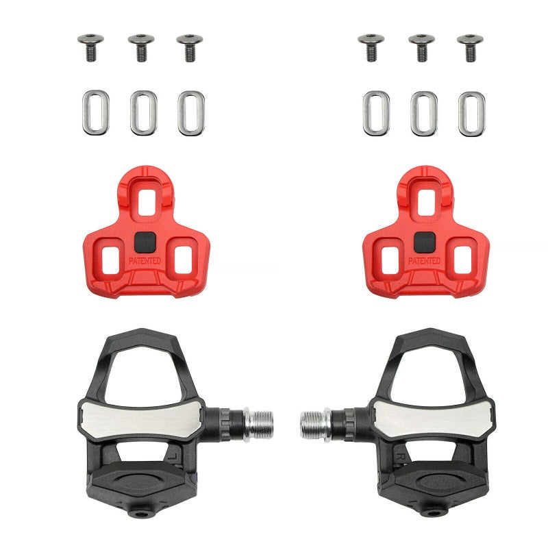 Venzo Sealed Cycling Road Bike Bicycle Clipless Pedals Compatible with Look Keo (NOT Compatible with Shimano SPD-SL or Look Delta Cleats) 9/16" with Cleats - Image 3